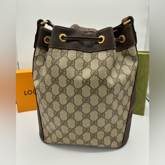 Gucci Leather Vintage Bucket bag Very good condition Brown, Leather - Picture 2 of 15